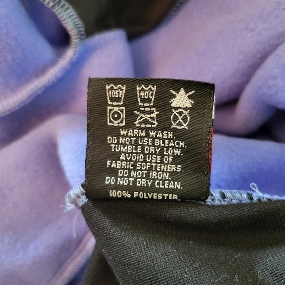 JANSKA blue polartec fleece cardigan jacket Size Medium Lagenlook - Picture 4 of 7